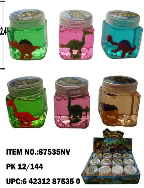 3" ASSORTED DINOSAUR PUTTY