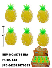 SQUEEZE  PINEAPPLE  W/ BUBBLE BEAD INSIDE