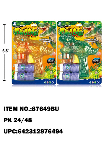 Crank Up Dinosaur Bubble Gun