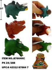 2" Squeezy Poo Dinos (4 Styles) 24/288PCS