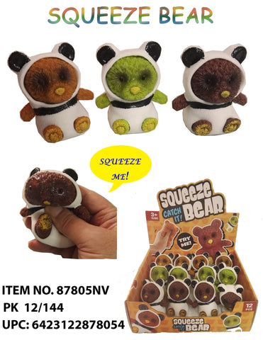 3.5" SQUEEZE BEAR W/ REMOVEABLE CLOTHES