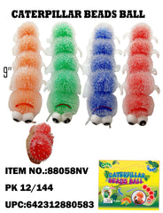 9" CATERPILLAR SQUEEZE CRYSTAL BEADS