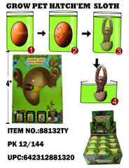 3 " HATCH'EM EGG/ SLOTH