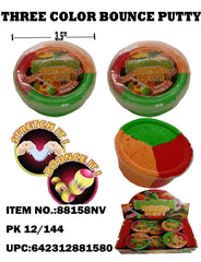 THREE COLOR BUNCING PUTTY / DINOSAUR