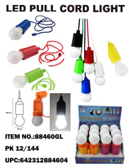 WHITE LIGHT BULB WITH STRING