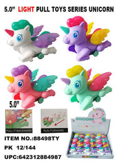 LIGHT UP PULL STRING N GO TOYS/ UNICORN