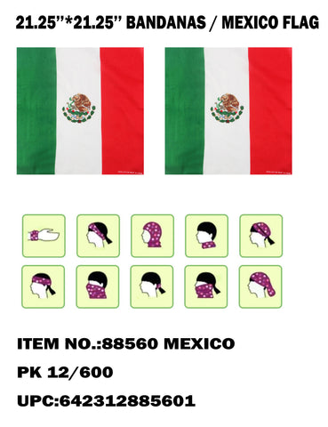 BANDANAS MEXICO FLAG