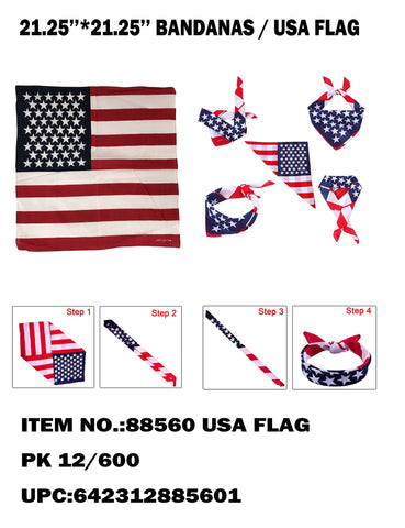 BANDANAS USA FLAG