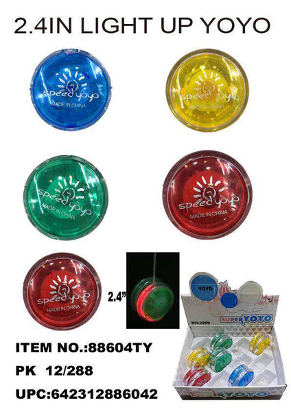2.5" TRANSPARENT LIGHT UP YOYO