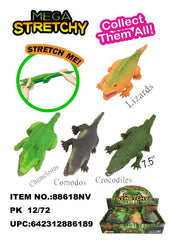 7.5"MEGA STRETCHY CRAWL CREATURE 4 MIXED