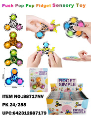 3 FINGER POPPER FIDGET SPINNER ANIMAL PRINT/CAMO