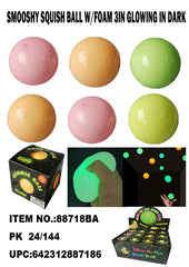 GLOW-IN-THE-DARK MINI SMOOSHY BALL