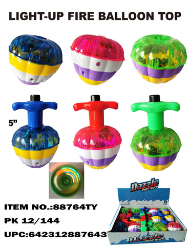LIGHT UP HOT AIR BALLOON SPIN TOP