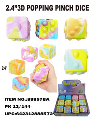 NEW 3D FIDGET POPING PINCH DICE