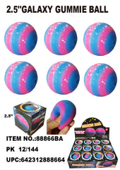 2.5" SQUISH STRETCH GALAXY GUMMIE BALL