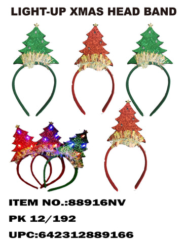 Light-Up Christmas Tree Head Band