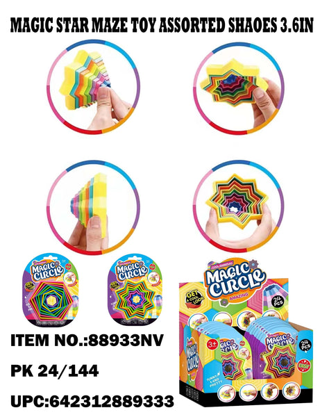 MAGIC STAR MAZE TOYS ASSORTED SHAPES