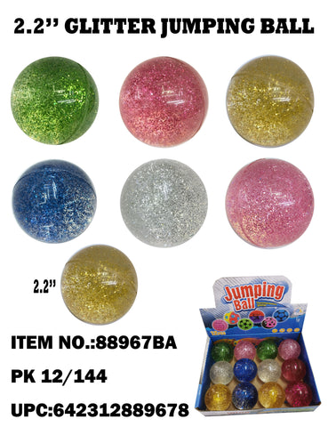 2.2" Glitter Jumping Ball