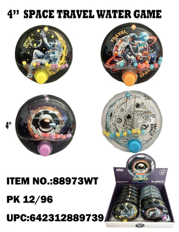 4“ Space Travel Water Game 4 Styles Mixed