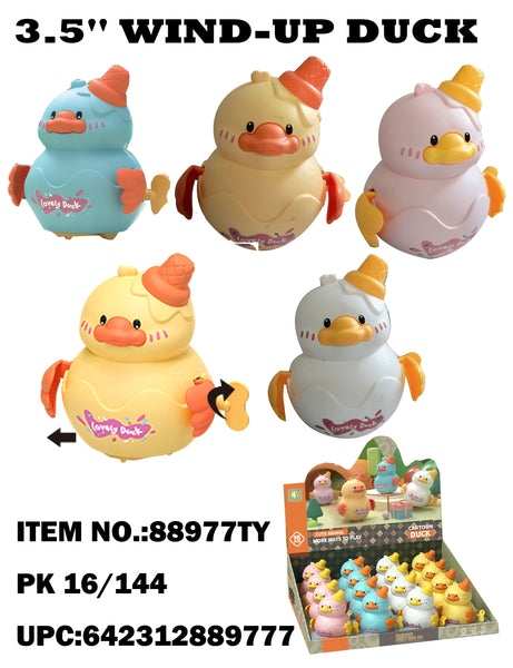 3.5" Wind-Up Duck Assorted Colors