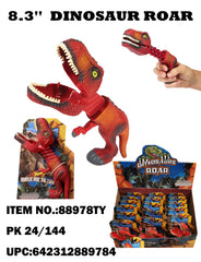 8.3" Stretch Spring Roar Dinosaur