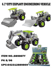City Exploit Contruction Vehicle 4 Styles Mixed