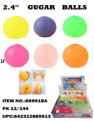 2.4“ Transparent Pastel Color Squeeze Sugar Ball