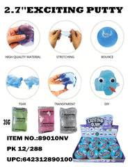 Metallic Color Bouncing Putty 4 Colors Mixed