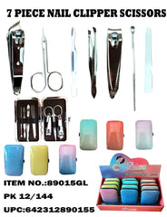 7PCS Manicure Set in Gradient Print Case
