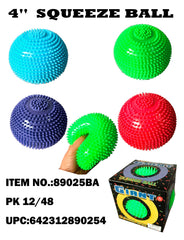 4" Squeeze Spiky Ball