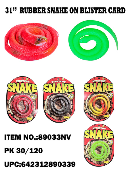 TPR Snake Toy 4 Styles Mixed