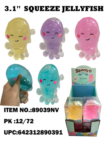 3.15" STRESS TOYS SQUEEZY-O JELLYFISH