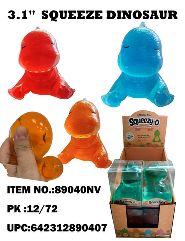 3.15" STRESS TOYS SQUEEZY-O DINOSAUR